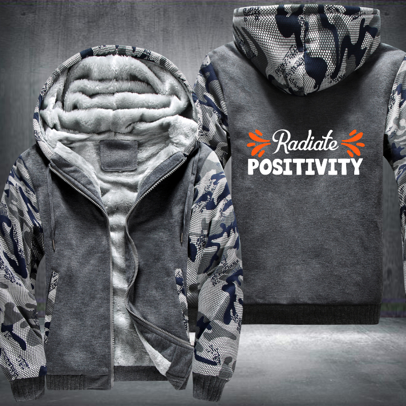 Radiate Positivity Fleece Hoodies Jacket