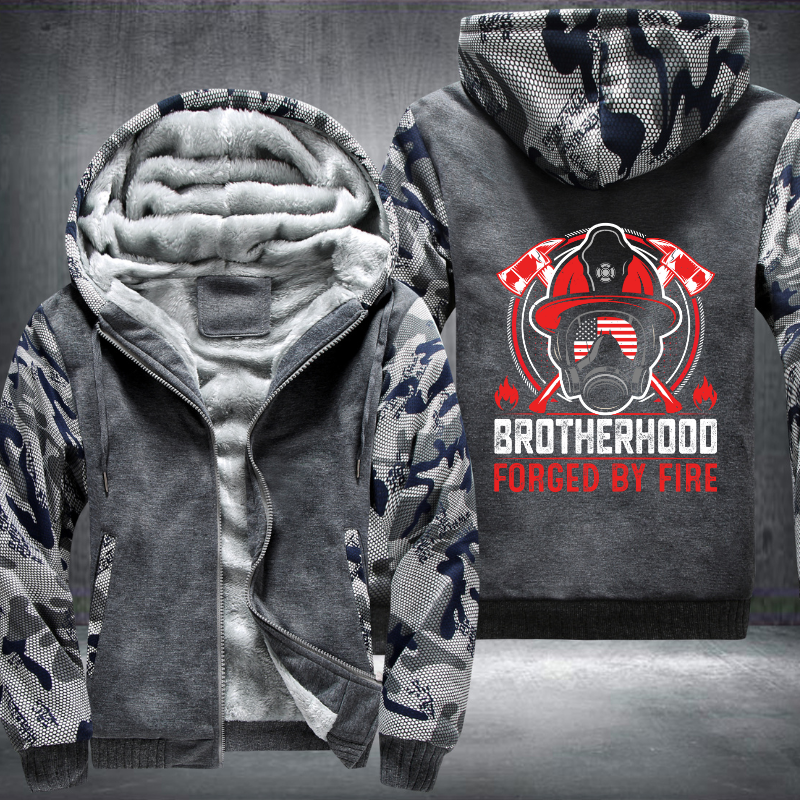 Brotherhood forged by fire Fleece Hoodies Jacket
