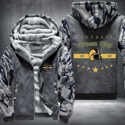Vintage Football Green Bay 1919 Fleece Hoodies Jacket
