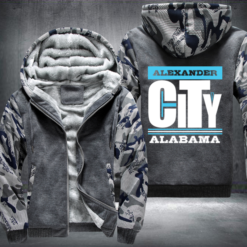 Alexander City Alabama Fleece Hoodies Jacket