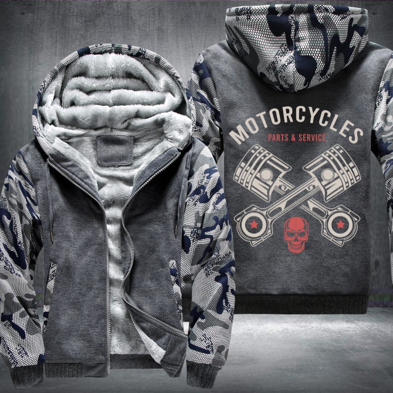Motorcycle Parts and Service Fleece Hoodies Jacket