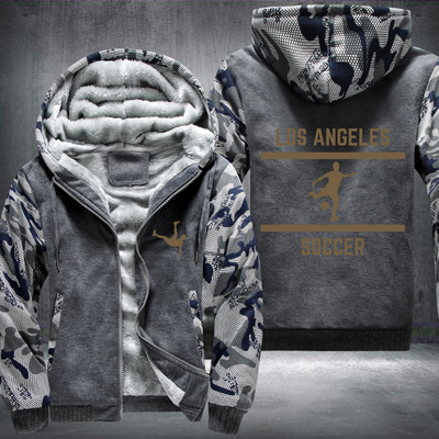 Soccer Lover City Los Angeles Fleece Hoodies Jacket