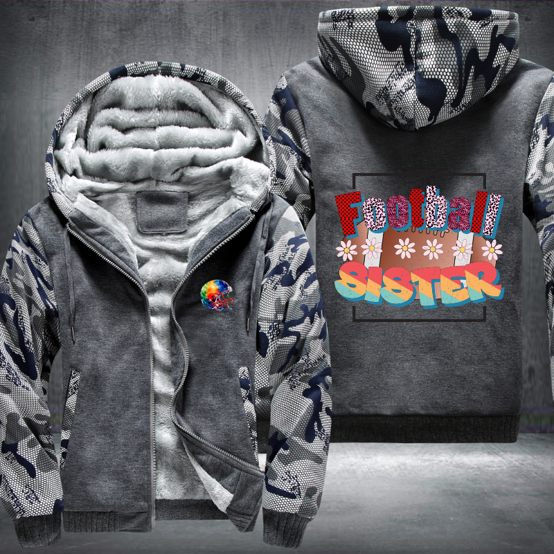 Football Sister Fleece Hoodies Jacket