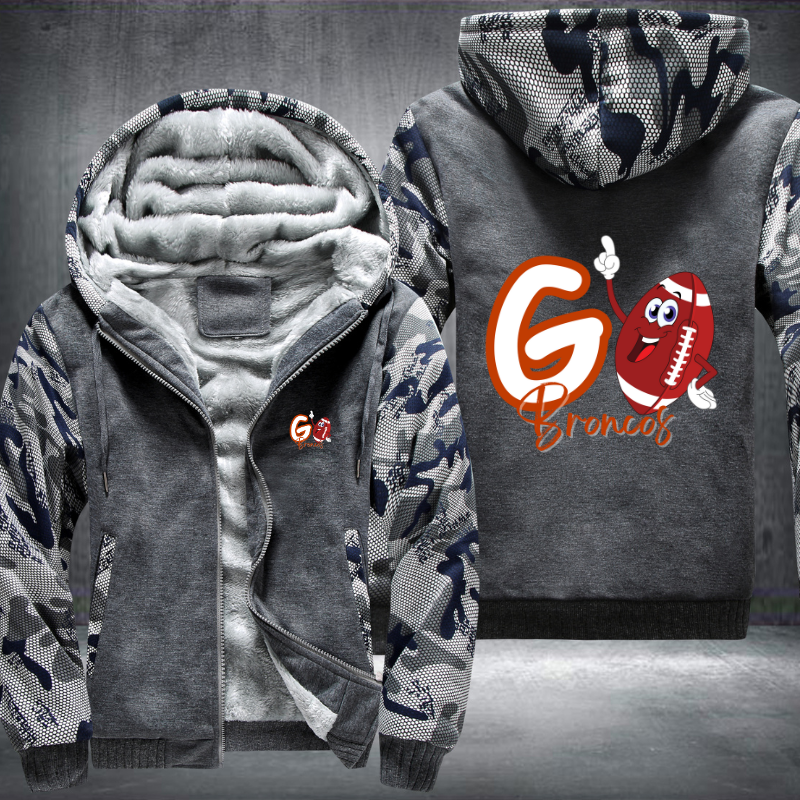 Go Broncos Fleece Hoodies Jacket