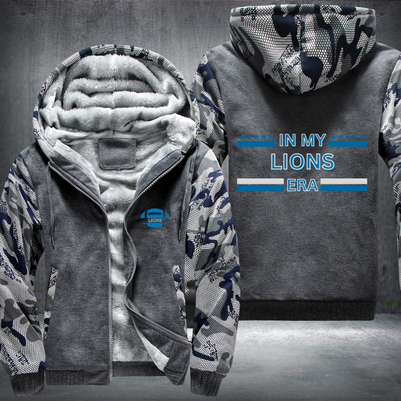 In My Football Era Game Day Lions Fleece Hoodies Jacket