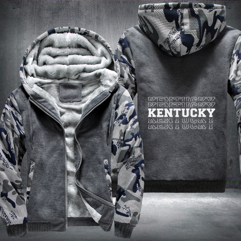 Patriotic USA State Kentucky Fleece Hoodies Jacket