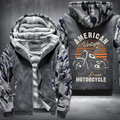 American Vintage Dream Motorcycle Fleece Hoodies Jacket