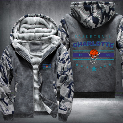 Vintage Basketball CHARLOTTE 1988 Fleece Hoodies Jacket