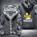 DOGS RESCUES Fleece Hoodies Jacket