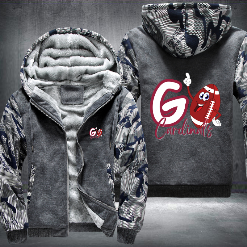 Go Cardinals Fleece Hoodies Jacket