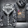 Mess with me i fight back mess with my Dog Fleece Hoodies Jacket