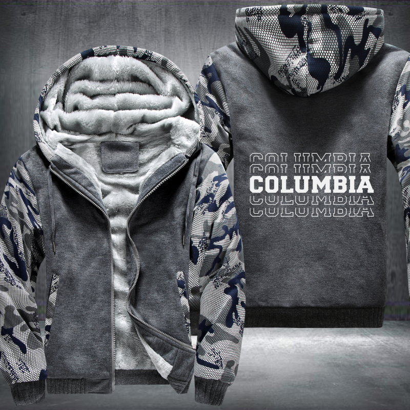 Patriotic USA State Columbia Fleece Hoodies Jacket