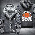 Football Son Fleece Hoodies Jacket