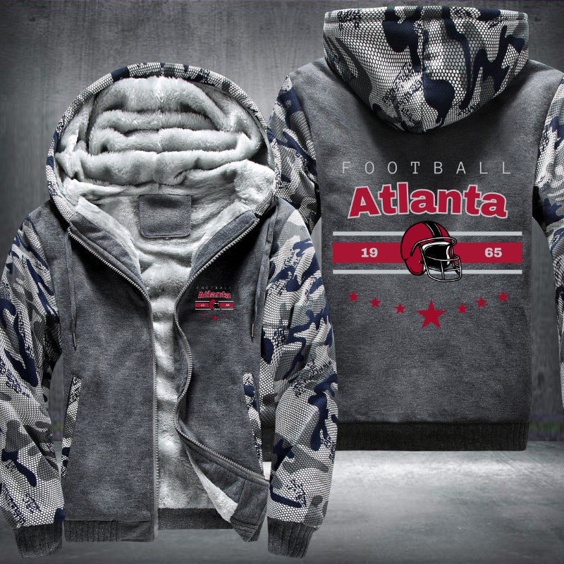 Vintage Football Atlanta 1965 Fleece Hoodies Jacket