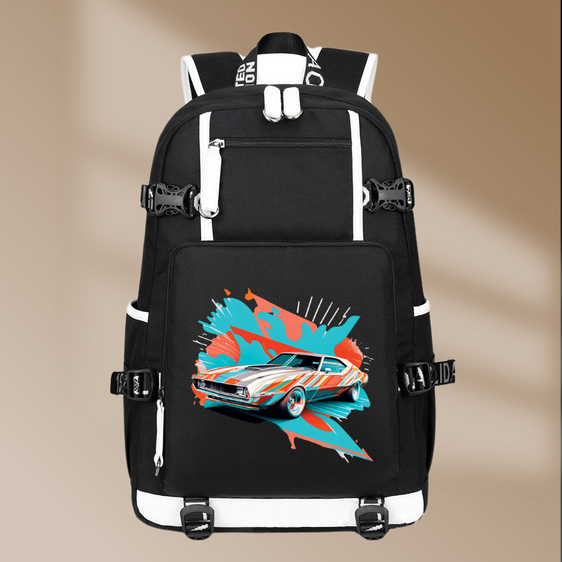 AMC Javelin AMX 1970 Design Printing Canvas Backpack