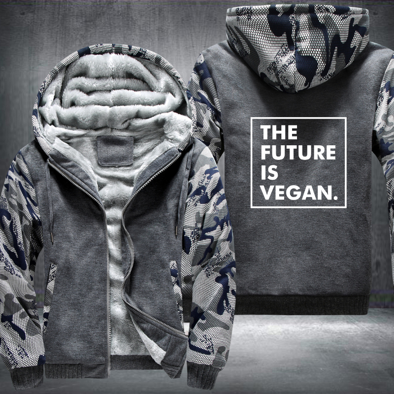 The Future Is Vegan Fleece Hoodies Jacket