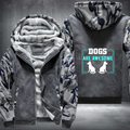 DOGS ARE AWESOME Fleece Hoodies Jacket