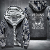 Vegan Are From The Future Fleece Hoodies Jacket