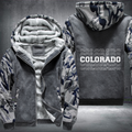 Patriotic USA State Colorado Fleece Hoodies Jacket