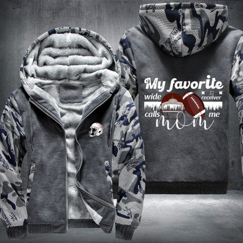 My Favorite Wide Receiver Calls Me Mom Fleece Hoodies Jacket