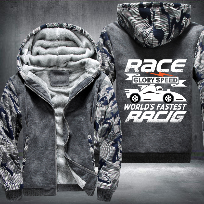 Race Glory Speed World's Faster Racing Fleece Hoodies Jacket