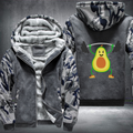 Avocado Weightlifting Fleece Hoodies Jacket