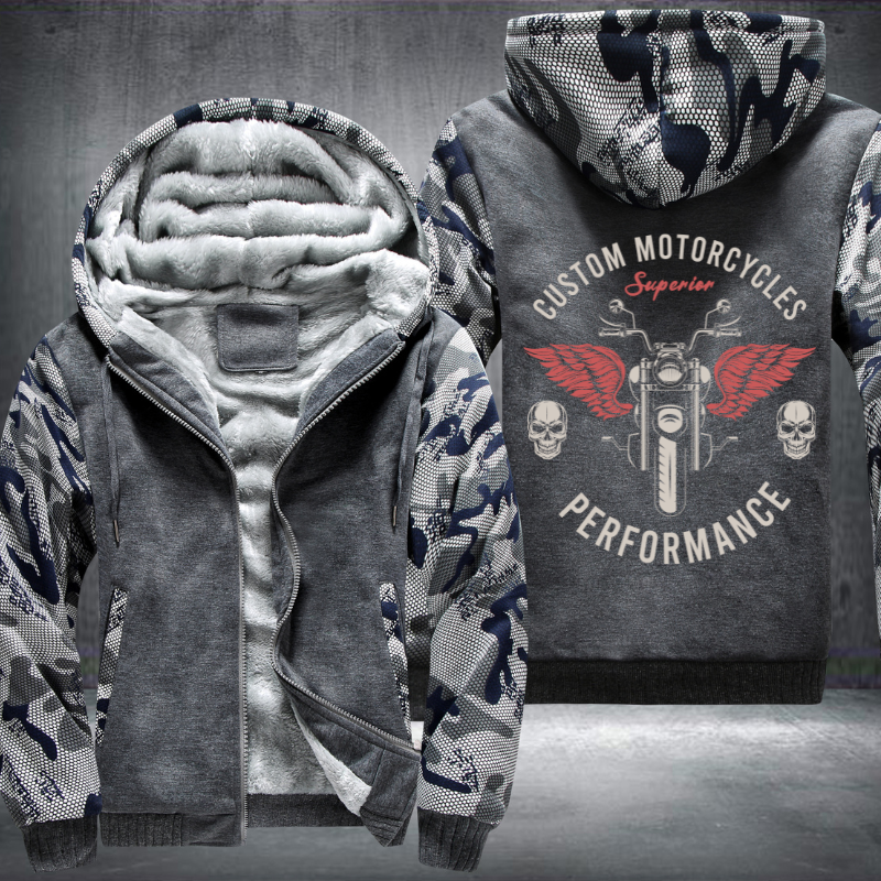 Custom Motorcycle Superior Fleece Hoodies Jacket