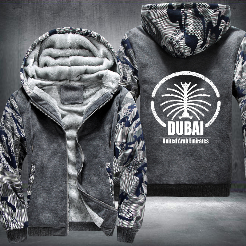 Dubai United Arab Emirates Fleece Hoodies Jacket