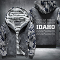 Patriotic USA State Idaho Fleece Hoodies Jacket