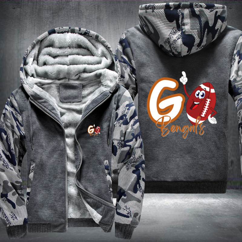 Go Bengals Fleece Hoodies Jacket