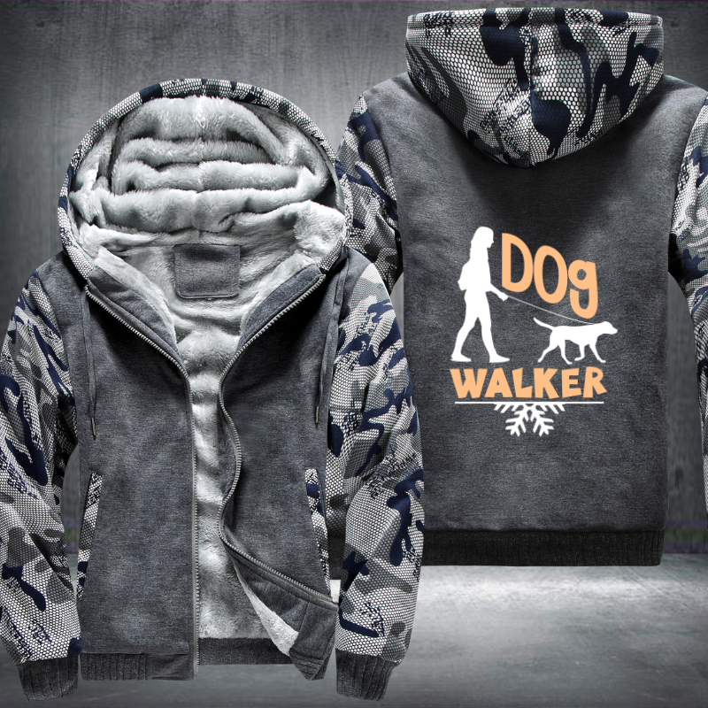 dog walker Fleece Hoodies Jacket