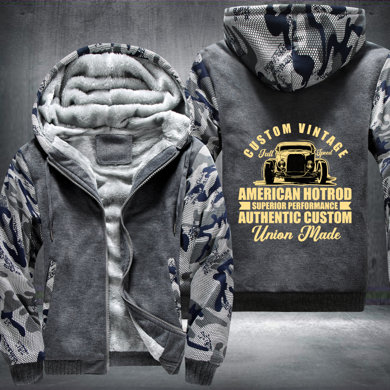 Custome vintage full speed car Fleece Hoodies Jacket