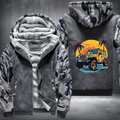 4x4 Car Tackling Sandy Shores Fleece Hoodies Jacket