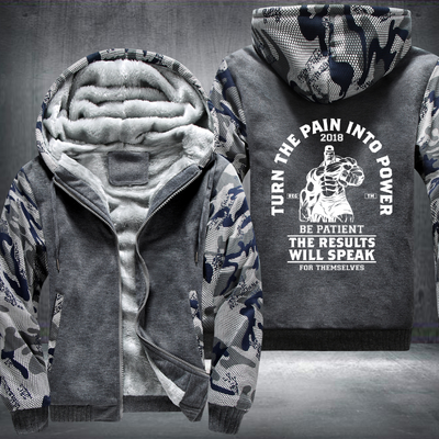Turn The Pain Into Power Fleece Hoodies Jacket