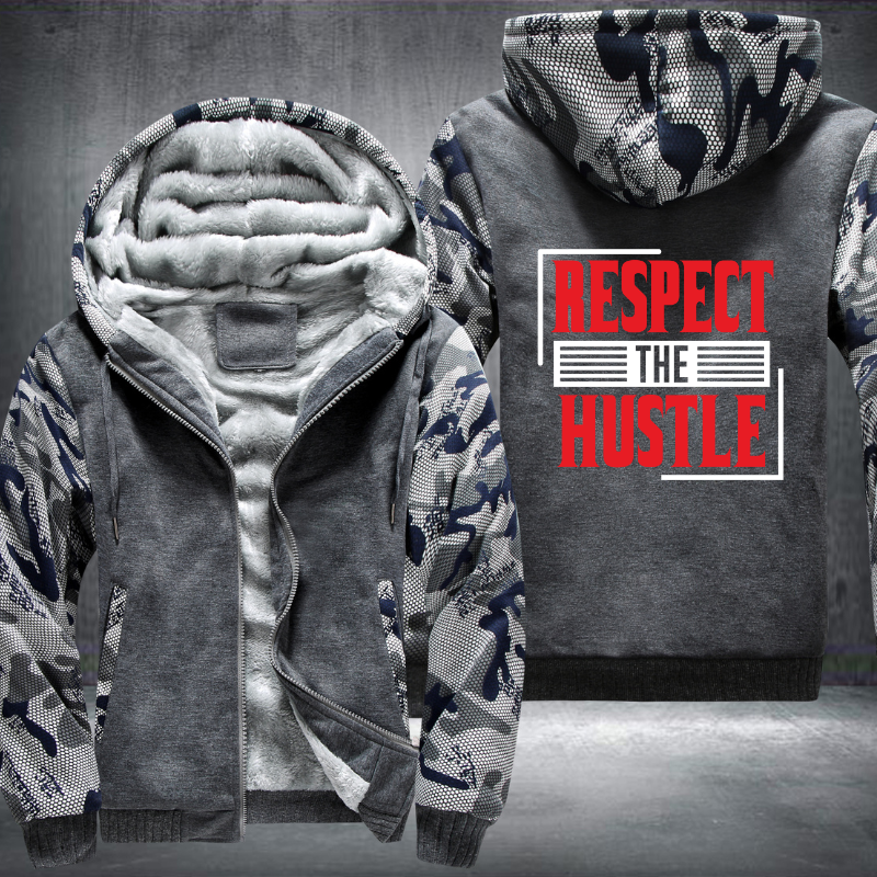 Respect The Hustle Fleece Hoodies Jacket