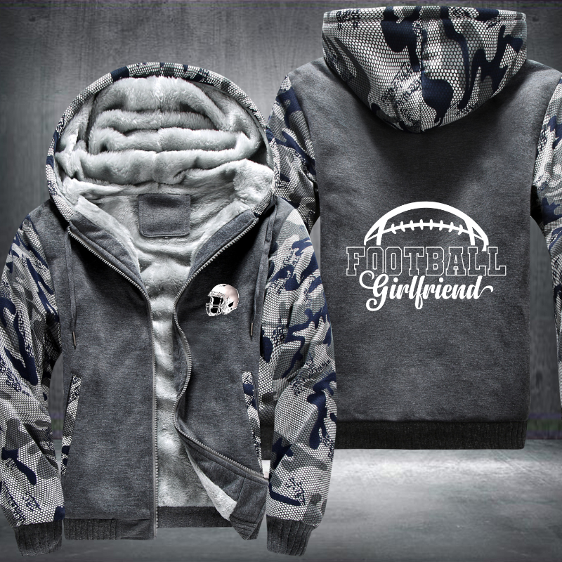 Football Girlfriend Fleece Hoodies Jacket