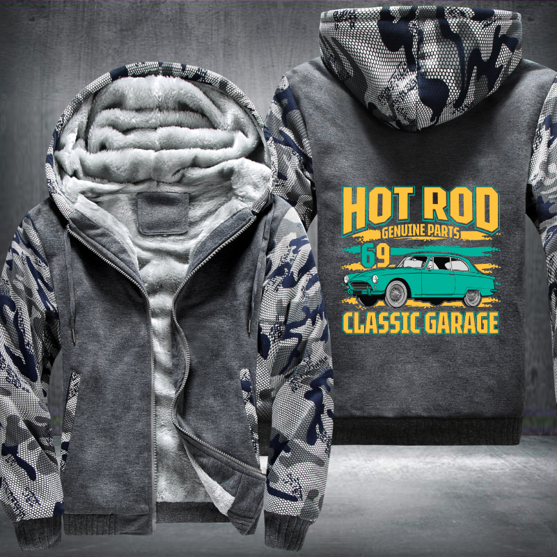 Hot rod genuine parts vintage Fleece Hoodies Jacket