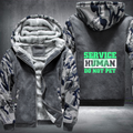 SERVICE HUMAN DO NOT PET Fleece Hoodies Jacket