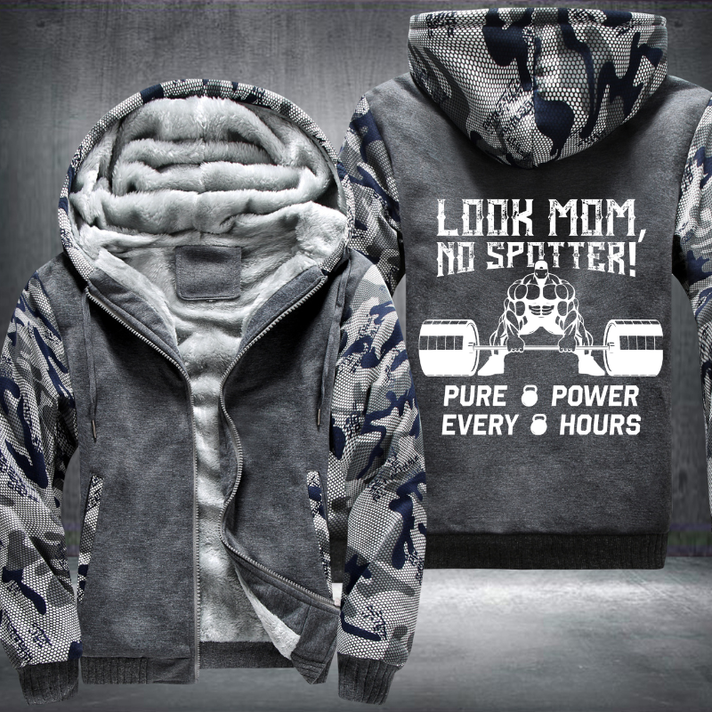 Look Mom No Spotter Fleece Hoodies Jacket