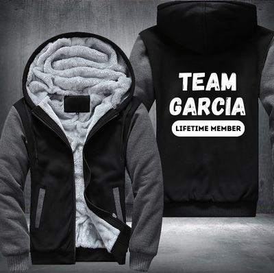 Team GARCIA Lifetime Member Family Fleece Hoodies Jacket