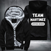 Team MARTINEZ Lifetime Member Family Fleece Hoodies Jacket