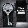 Team MARTINEZ Lifetime Member Family Fleece Hoodies Jacket