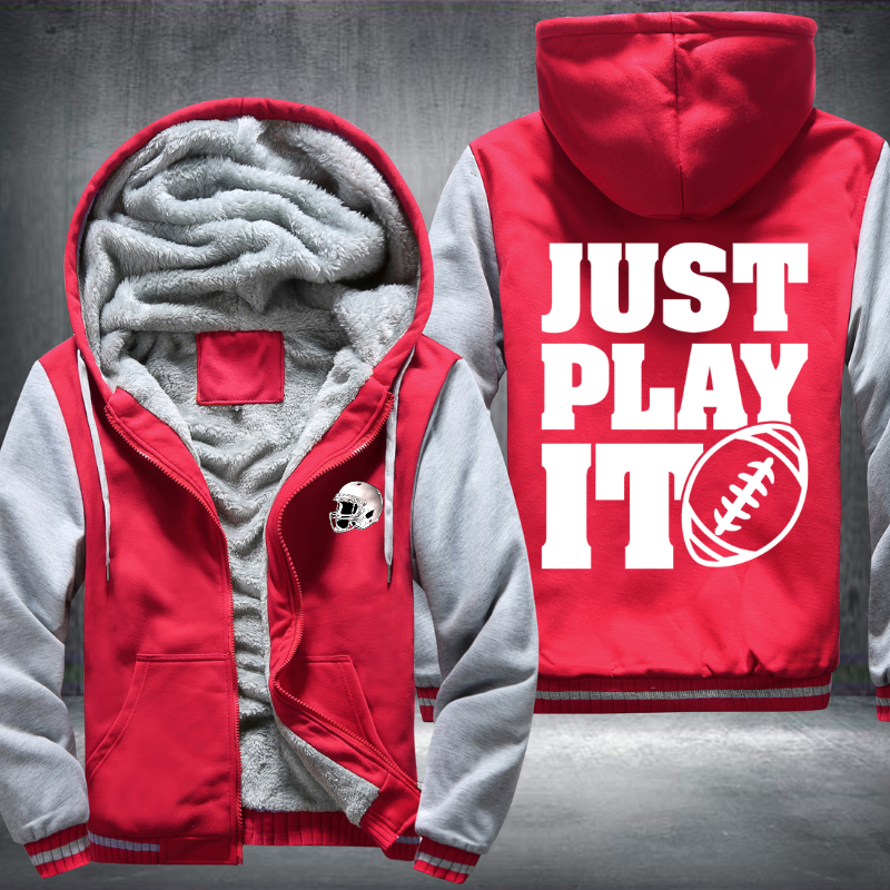 Just Play It Football Fleece Hoodies Jacket