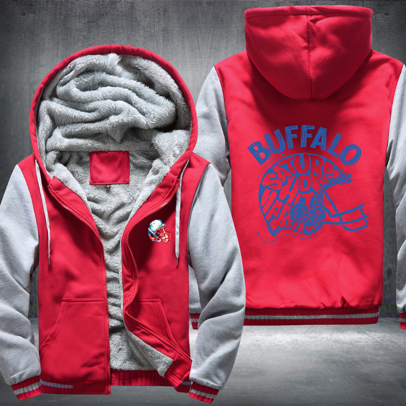 Saturdays hit harder in BUFFALO Fleece Hoodies Jacket