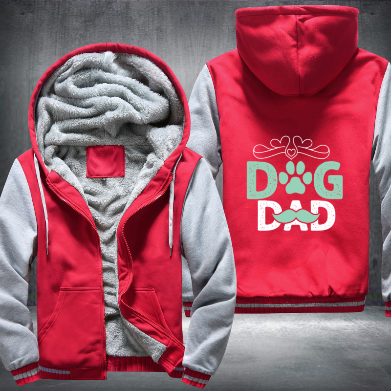 Dog Dad Fleece Hoodies Jacket