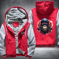 Animal Hiphop Graphic Ape Fleece Hoodies Jacket