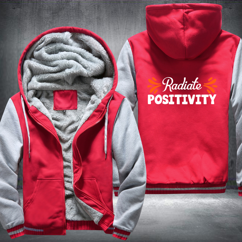 Radiate Positivity Fleece Hoodies Jacket
