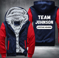 Team JOHNSON Lifetime Member Family Fleece Hoodies Jacket