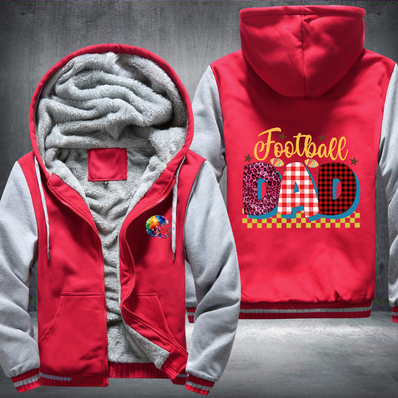 Football Dad Fleece Hoodies Jacket