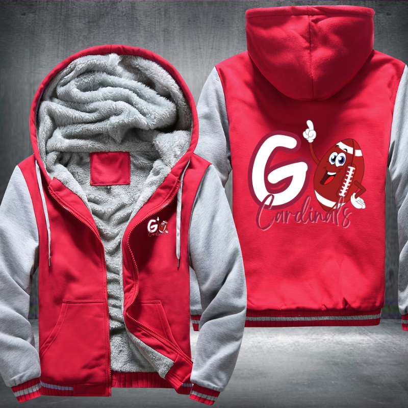 Go Cardinals Fleece Hoodies Jacket